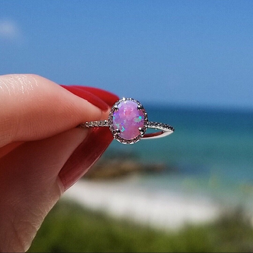 Pink Opal Ring
